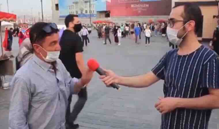 Muhabirin sabrı tükenme noktasına geldi! Sosyal medyaya damga vuran röportaj