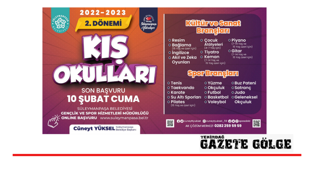 Kış Okulu İkinci Dönem Kayıtları Başladı