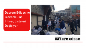 <strong>Deprem Bölgesindeki İhtiyaç Listeleri Değişiyor</strong>