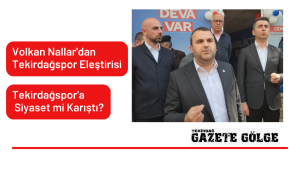 Tekirdağspor’a Siyaset Mi Karıştı?