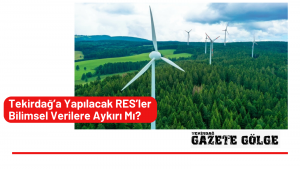 Tekirdağ’a Yapılacak RES’ler Bilimsel Verilere Aykırı Mı?