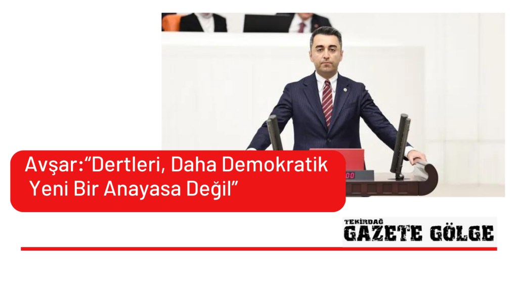 Avşar: <strong>“Dertleri, Daha Demokratik Yeni Bir Anayasa Değil”</strong>