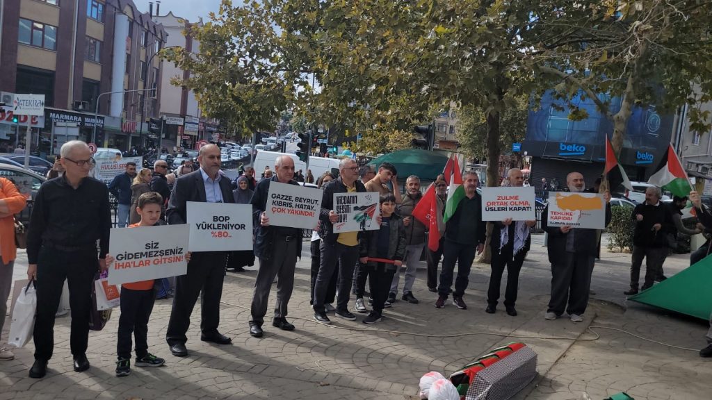 Tekirdağ’da İsrail Protestosu