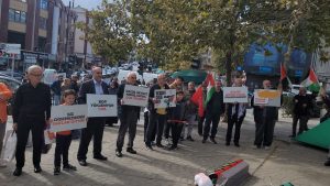 Tekirdağ’da İsrail Protestosu