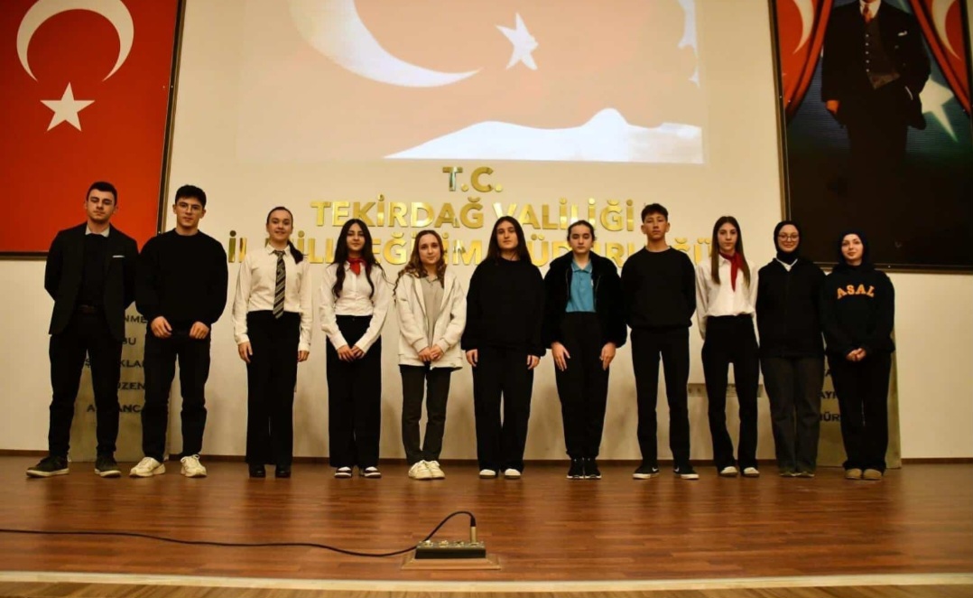 Tekirdağ’da İstiklal Marşı’nı En Güzel Okuyan Öğrenciler İl Finalinde Buluştu
