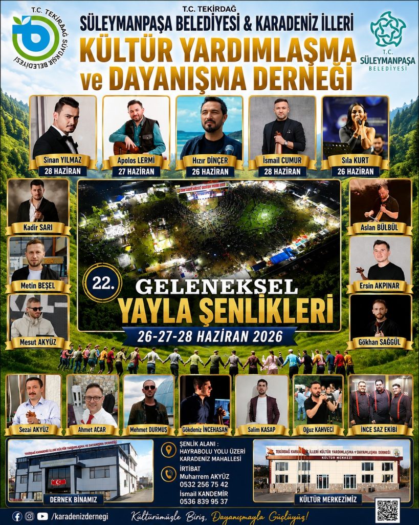 Geleneksel Yayla Şenlikleri 26 Haziran’da Başlıyor
